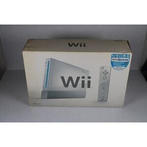 Nintendo Wii White Console System Complete In Box Bundle Tested with Wii Sports